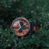 BOBO BIRD Wooden Men Watches Relogio Masculino Top Brand Luxury Stylish Chronograph Military Watch Personalized Gift for Man OEM